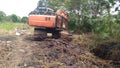 Land clearing With Excavator - heavy duty