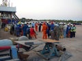 Land drilling rig, pre drilling safety assembly in Tanzania.