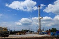 Land Drilling Rig in Yard Royalty Free Stock Photo