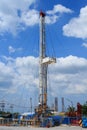 Land Drilling Rig in Yard Royalty Free Stock Photo