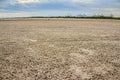 Land with dry and cracked ground. Desert Royalty Free Stock Photo