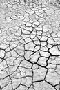 Land with dry and cracked ground. Desert, global w Royalty Free Stock Photo