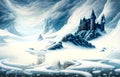 The land of the frozen kingdom - AI generated art