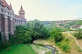 Land near the Corvins Castle build by John Hunyadi, summer time