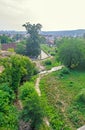 Land near the Corvins Castle build by John Hunyadi, summer time