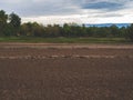 Land preparation for agriculture, cultivation of crops Royalty Free Stock Photo