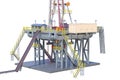 Land rig platform, close view