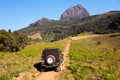 Land road to mountain basecamp - Pico do Papagaio Royalty Free Stock Photo