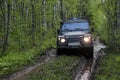 Land rover defender in Russia