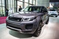 Land Rover Range Rover SUV car at the Paris Motor Show. France - October 3, 2018 Royalty Free Stock Photo