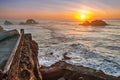 Land's End Sunset Royalty Free Stock Photo