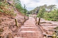 Land's End Trail in San Francisco, a popular walk along the rocky Pacific coastline. Beautiful landscapes of Royalty Free Stock Photo