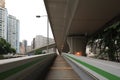 the land scape of the foot bridge at Kwai Hing, hong kong  31 July 2021 Royalty Free Stock Photo