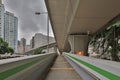 the land scape of the foot bridge at Kwai Hing, hong kong  31 July 2021 Royalty Free Stock Photo