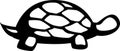 Land or sea turtle vector illustration