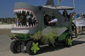 Land Shark Alert at the Barefoot Mardi Gras Parade