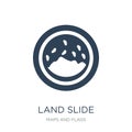 land slide icon in trendy design style. land slide icon isolated on white background. land slide vector icon simple and modern