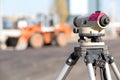 Land surveying equipment theodolite Royalty Free Stock Photo