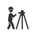 Land surveyor icon