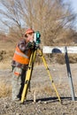 Land surveyors Royalty Free Stock Photo