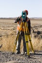 Land surveyors Royalty Free Stock Photo