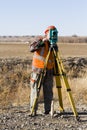 Land surveyors Royalty Free Stock Photo