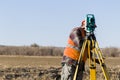 Land surveyors Royalty Free Stock Photo