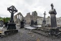 Landascapes of Ireland. Cemetery of Cong abbey in Galway county