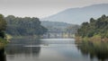 Landcape image of the Periyar river in Kerala, India Royalty Free Stock Photo