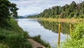 Landcape image of the Periyar river in Kerala, India Royalty Free Stock Photo