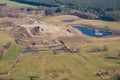 Landfill - aerial photo Royalty Free Stock Photo