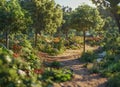 A landfill site reclamed into a flourishing park