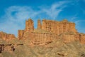 Landform of Danxia Scenic Spot Zhangye Binggou Gansu China Royalty Free Stock Photo