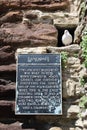 Sign on the wall at the Landgate arch in Rye East Sussex, England Royalty Free Stock Photo