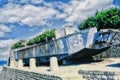 Landing craft of dday, june 6 1944 Royalty Free Stock Photo