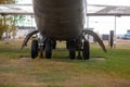 The landing gear of a retired bomber Royalty Free Stock Photo