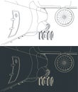 Landing gear and turbofan engine of heavy cargo aircraft