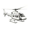 landing Helicopter ai generated Royalty Free Stock Photo