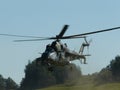 Landing helicopter