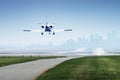 Landing Jetplane Royalty Free Stock Photo