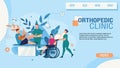 Landing Page Advertising Orthopedic Clinic Service