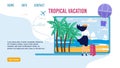 Landing Page for Choosing Best Tropical Vacation