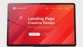 Landing page creative design Royalty Free Stock Photo
