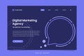 Digital marketing agency landing page design