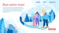 Landing Page Offer Best Winter Tour for Weekends