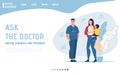 Landing Page Offers Online Doctor Consultation