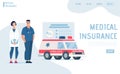 Landing Page Offers Professional Medical Insurance