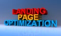 Landing page optimization on blue