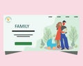 Landing page parenthood concept