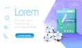 Landing Page for Presentation Feminine Tampon